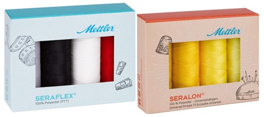  Mettler Universalnähgarn. Es enthält 2 X 4 Spulen à 50 m – das perfekte Farbspektrum für aufregende Werke.